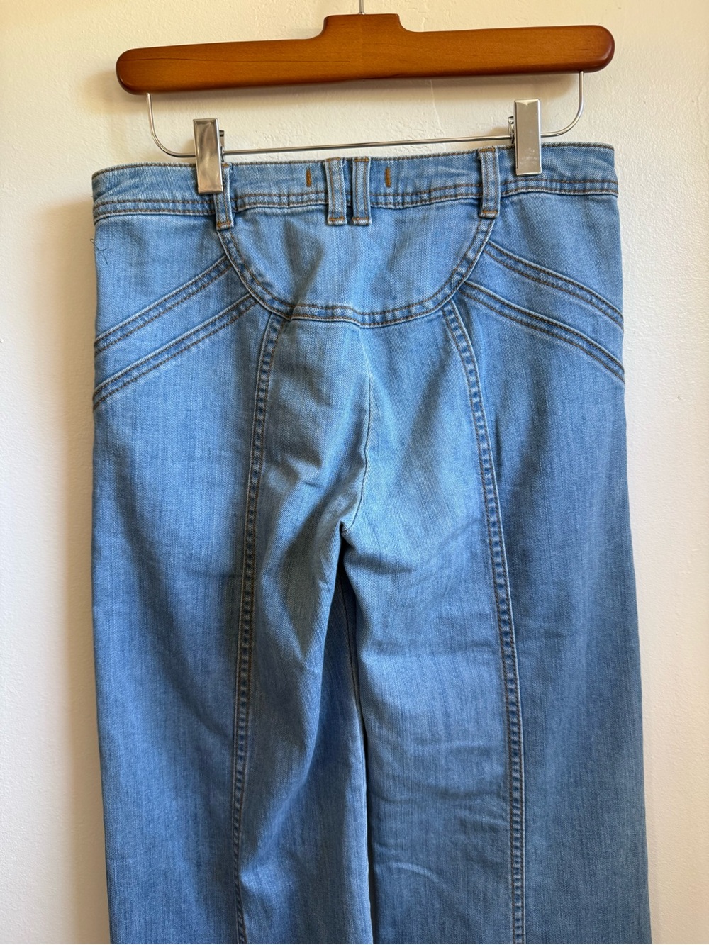 Free people super 70s wide leg flare jeans 27 - Picture 7 of 9